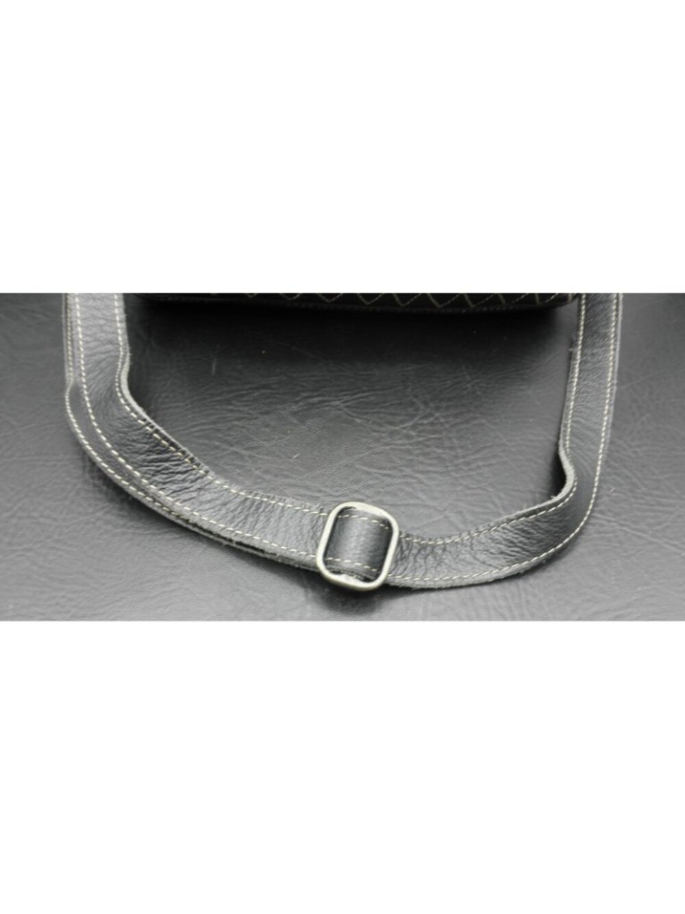 Myra Genuine Hair Black Cowhide Soft Leather Western Crossbody Shoulder Bag FLAW - Picture 11 of 13